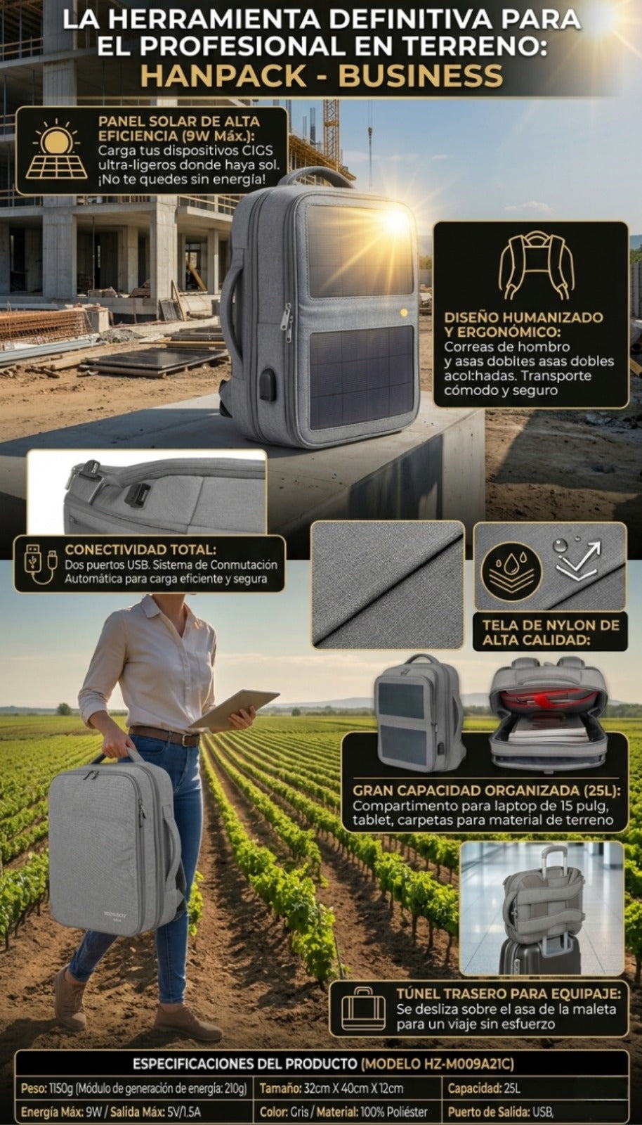 Mochila Solar Hanergy Business