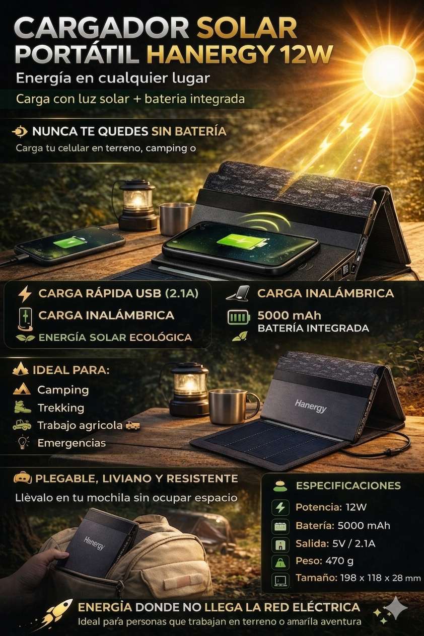 POWER BANK SOLAR 12W